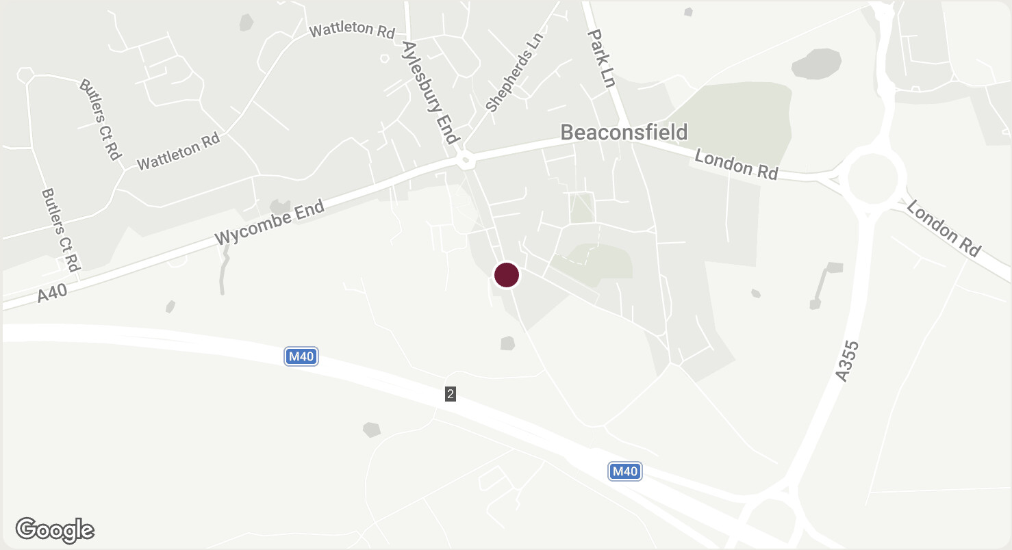 Beaconsfield location map screenshot